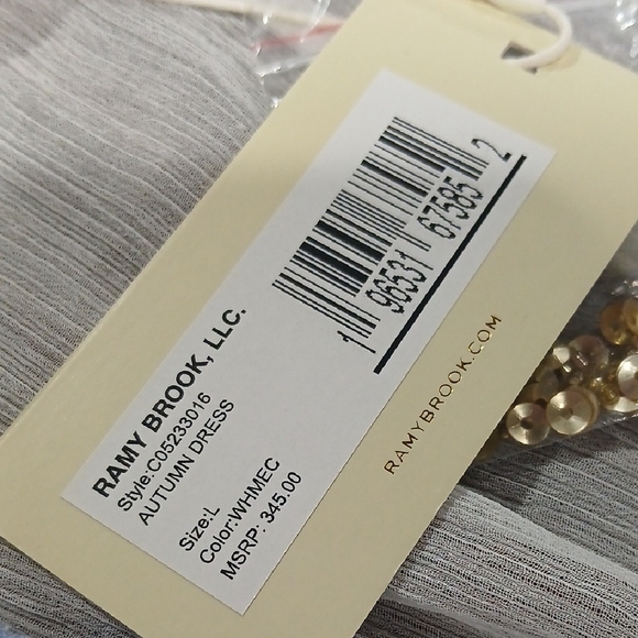 Ramy Brook Silver Textured Dress - Picture 2 of 5